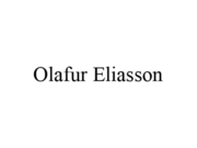 The Olafur Eliasson logo, black text inscription